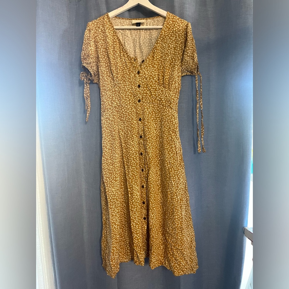 Midi Yellow Mustard Dress